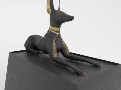 Anubis Shrine Stone 3D model