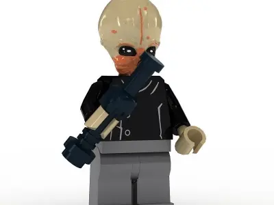 LEGO Minfigure Bith Musician 3D model