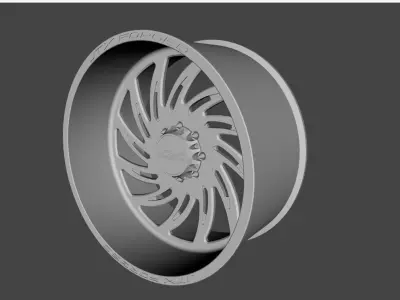 WHEEL BASED on JTX REALM CHROME 3D model