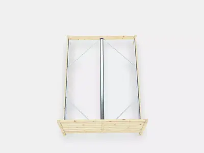 TARVA Bed frame 2 Low-poly 3D model