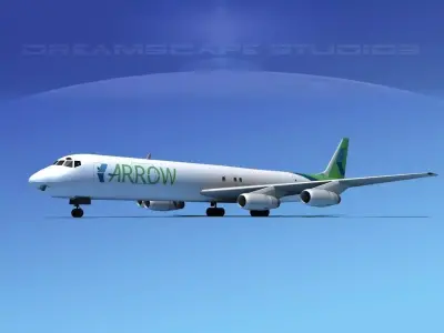 Douglas DC-8-63F Arrow Cargo 3D model