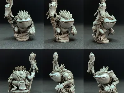 Froglin shaman 3D print model