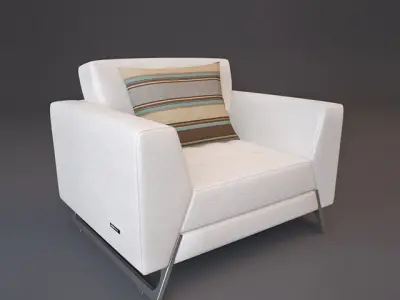 Roche Bobois Satelis Canape Sofa and Armchair Free 3D model