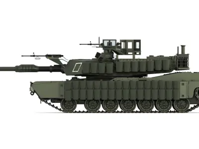 Tank Abrams M1A2 SEP TUSK II 2020 3D model