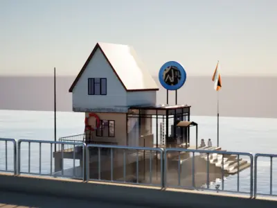 sea house model  3D model