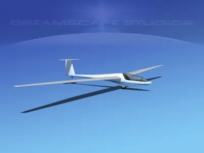 DG-400 17-Metre Motorglider V06 3D model