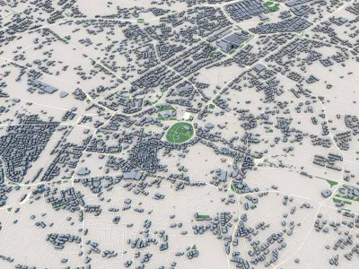 Konya City Turkey 3D model