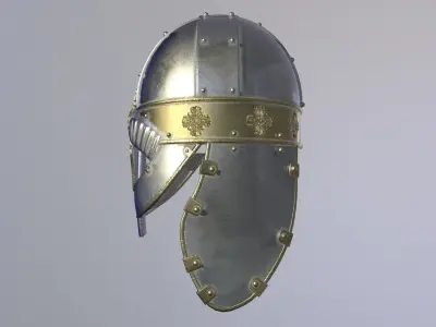 Knight Metal Helmet  3D model