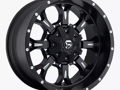 Fuel Krank Wheel Matte Black F150 Raptor 3D model