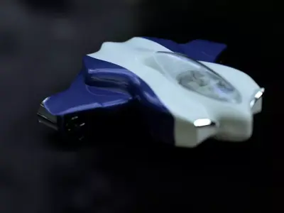 SpaceCar toy spaceship Low-poly 3D model