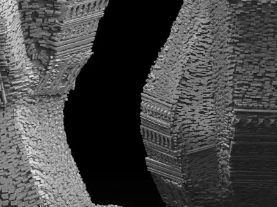 Relics of a Ruined Temple 3D model