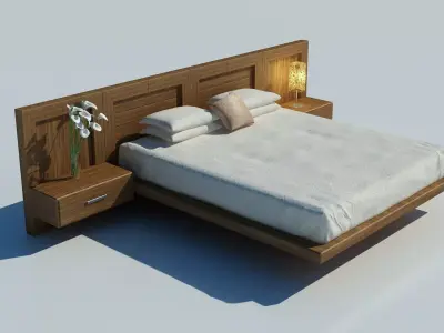 bed design Free 3D model purchase