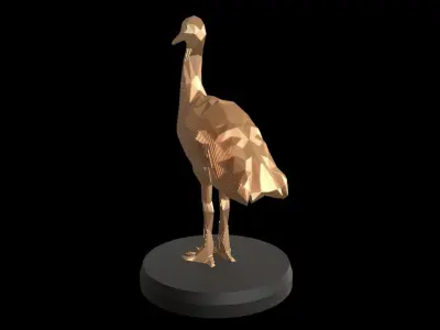 Parametric Crane Low-poly 3D model