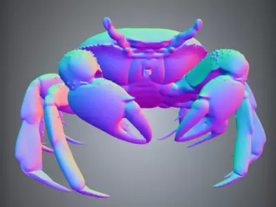 Crab 4 Free low-poly 3D model