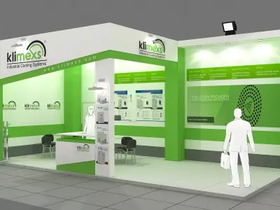 Exhibition Stand - ST0049 3D model