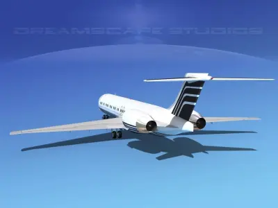 McDonnell Douglas MD-87 Corporate 10 3D model