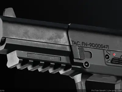 Tactical FN Five Seven - PBR Game Ready Low-poly 3D model