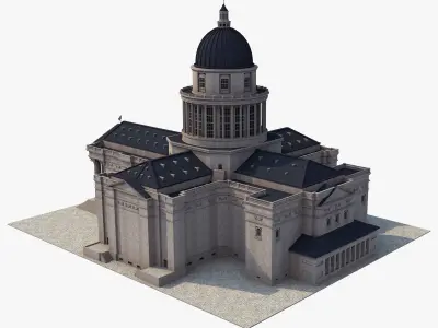 French Pantheon 3D model