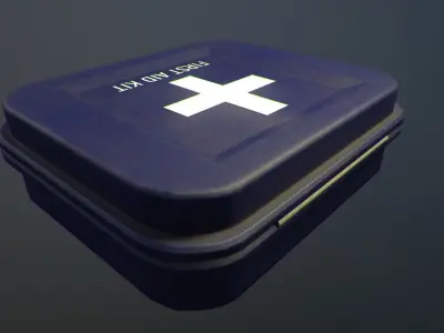 Military First Aid Kit Free low-poly 3D model