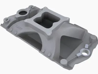 Dart 220 Smallblock Chevy intake manifold Low-poly 3D model