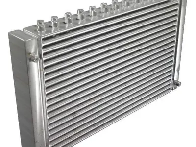 Aluminium Radiator Low-poly 3D model