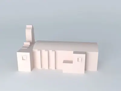 Parish of Santiago Apostol, in Mapimi, Durango. Free 3D model