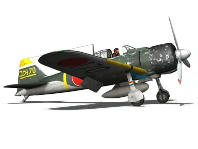 Mitsubishi A6M2 Zero - Konoike Kokutai 3D model