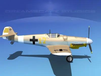 Messerschmitt BF-109 V04 3D model
