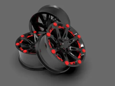 Generic Off-Road Rim 3D model