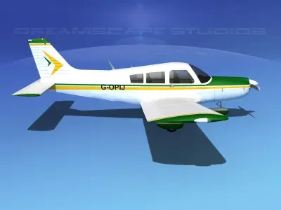 Piper PA-28 V14 3D model