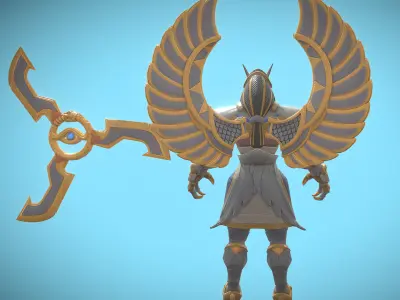 phoenix Low-poly 3D model
