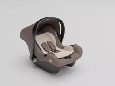 Fabric baby car seat for child 0-13 kg S Low-poly 3D model