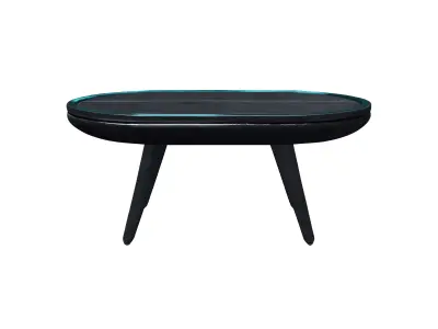 retro scifi table 3D model
