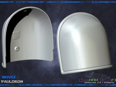 Axe Woves Shoulder Pauldrons The Mandalorian Cosplay Armor 3D print model