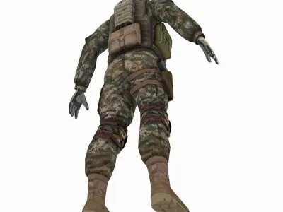 US Army Marine Desert 3D model