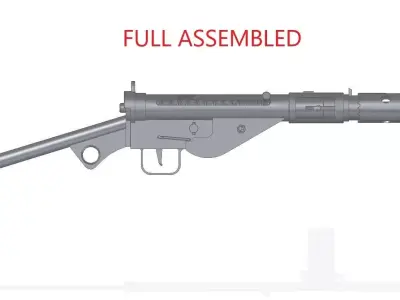 STEN MkII 3D model