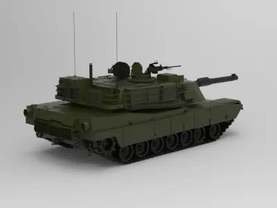 Abrams M1A2 3D model
