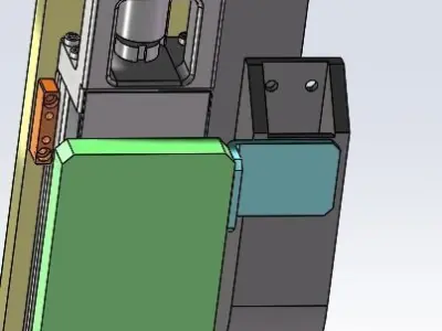 XYZ eddy current inspection mechanism module 3D model