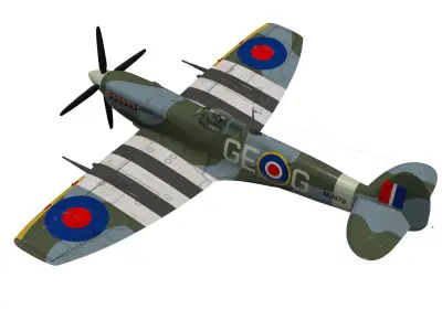 Supermarine spitfire Mk-IXe 3D model