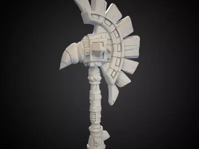 Stylized Axe 10 3D model