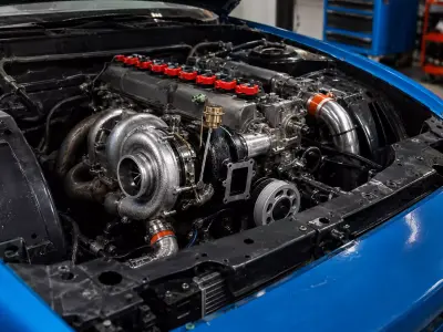 Turbocharger Assembly for Automotive Engine 3D model