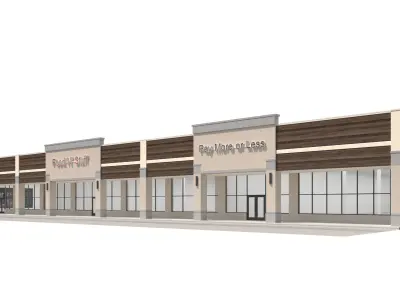 Retail-036 Retail Mall Building 3D model