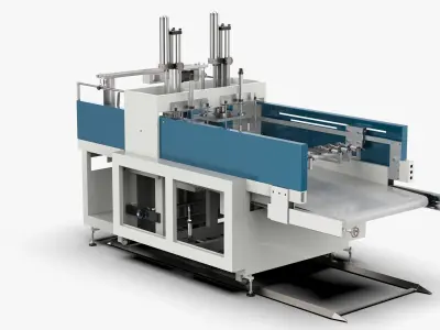 Automatic Plastic T-shirt Bag Making Machine 3D model