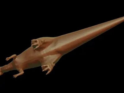 Parasaurus dinosaur 3D print model