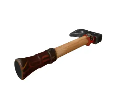 Stylized Utility Axe 3D Model Low-poly 3D model