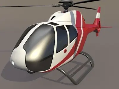 Eurocopter Colibri EC-120B civil helicopter 3D model