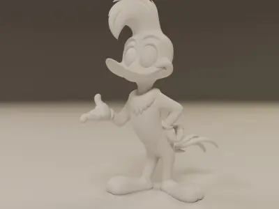 Woody Woodpecker 3D print model
