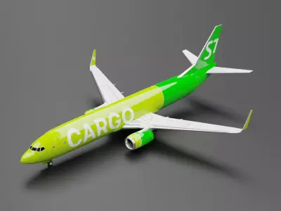 Boeing 737-800 S7 Airlines Cargo Livery  3D model