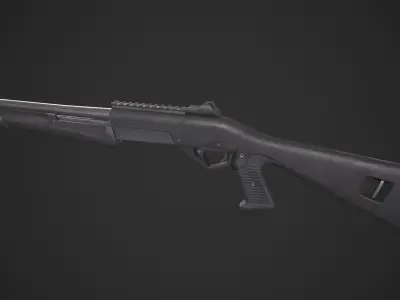 Benelli Super Nova Shotgun Low-poly 3D model