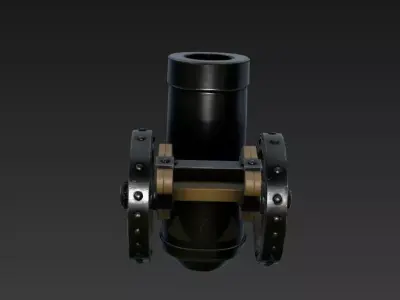 Antique Naval Cannon  High-Fidelity 4K PBR  3D model